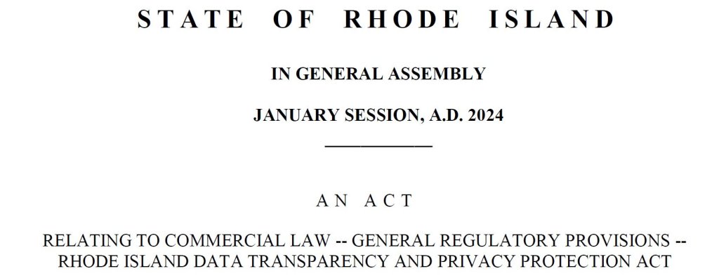 Rhode Island Data Transparency and Privacy Protection Act: An&nbsp;Overview